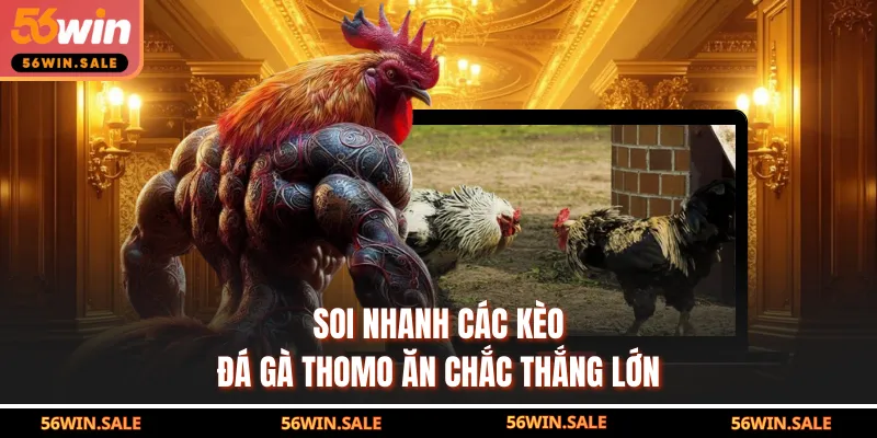 Soi nhanh các kèo đá gà Thomo 56WIN ăn chắc thắng lớn
